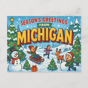 MICHIGAN Postcard Postkarte