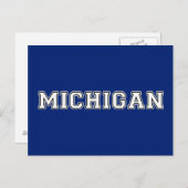 Michigan Postkarte (Vorne/Hinten)