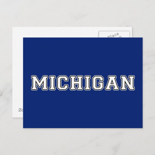 Michigan Postkarte (Vorne/Hinten)