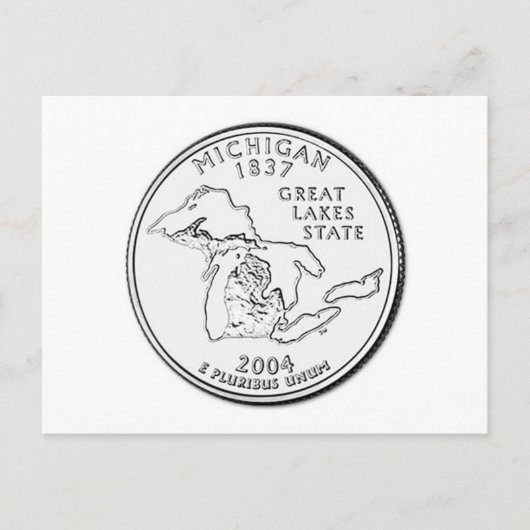 Michigan Postkarte (Vorderseite)