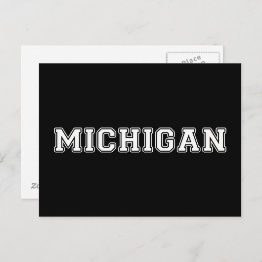 Michigan Postkarte (Vorne/Hinten)
