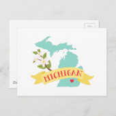 Michigan Postkarte (Vorne/Hinten)