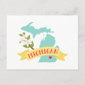 Michigan Postkarte (Vorderseite)