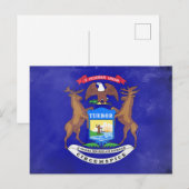Michigan Postkarte (Vorne/Hinten)