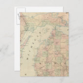 Michigan Postkarte (Vorne/Hinten)