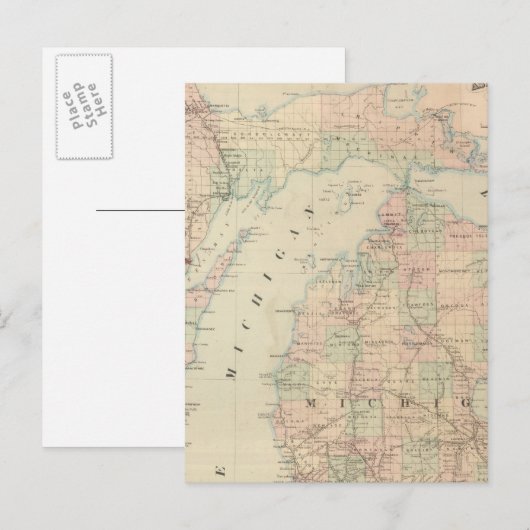 Michigan Postkarte (Vorne/Hinten)