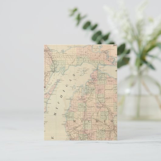 Michigan Postkarte (Stehend Vorderseite)