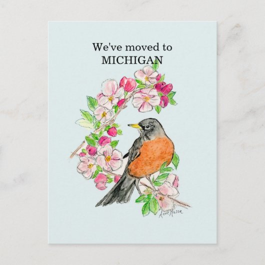 Michigan Postkarte (Vorderseite)