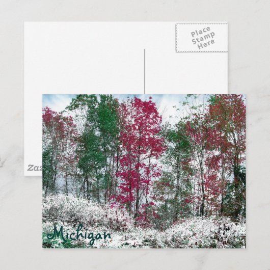 Michigan Postkarte (Vorne/Hinten)