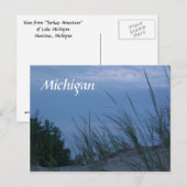 Michigan Postkarte (Vorne/Hinten)
