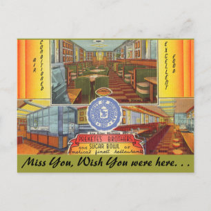 Michigan, Prekete's Bros. Zuckerschale Postkarte