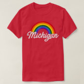 Michigan Pride Gay Pride Gay Flag T-Shirt (Design vorne)