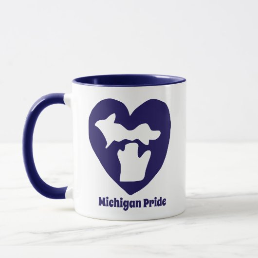 Michigan Pride Herz Tasse (Links)