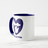 Michigan Pride Herz Tasse (Vorderseite Links)