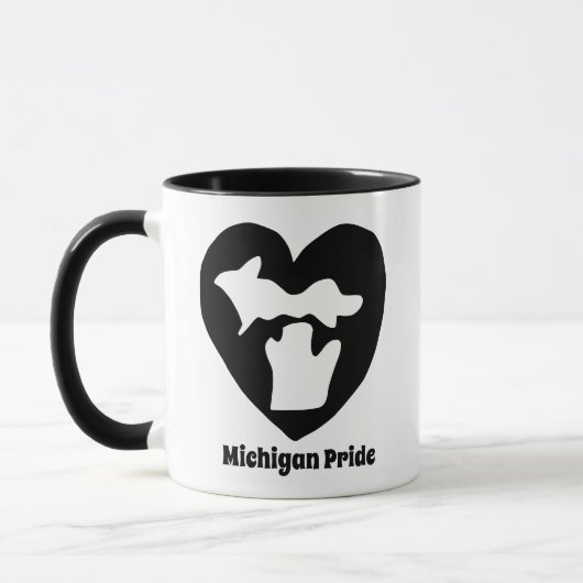 Michigan Pride Herz Tasse (Links)