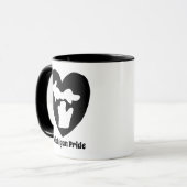 Michigan Pride Herz Tasse (Vorderseite Links)