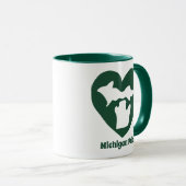 Michigan Pride Herz Tasse (VorderseiteRechts)