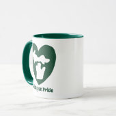Michigan Pride Herz Tasse (Vorderseite Links)