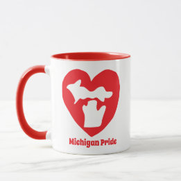 Michigan Pride Herz Tasse