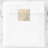 Michigan Quadratischer Aufkleber (Tasche)