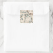 Michigan Quadratischer Aufkleber (Tasche)