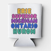 Michigan Rainbow Text Great Lakes Can Cooler Dosenkühler (Vorderseite)