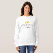 Michigan Rainbow Text T - Shirt (Vorne ganz)