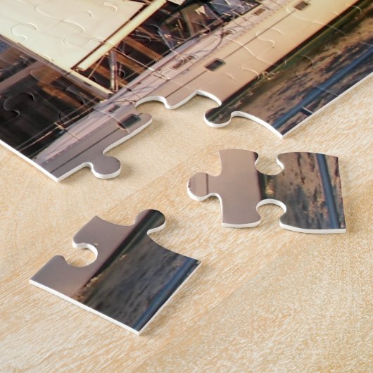 Michigan Red Lighthouse mit Segelboot Puzzle (Seite)