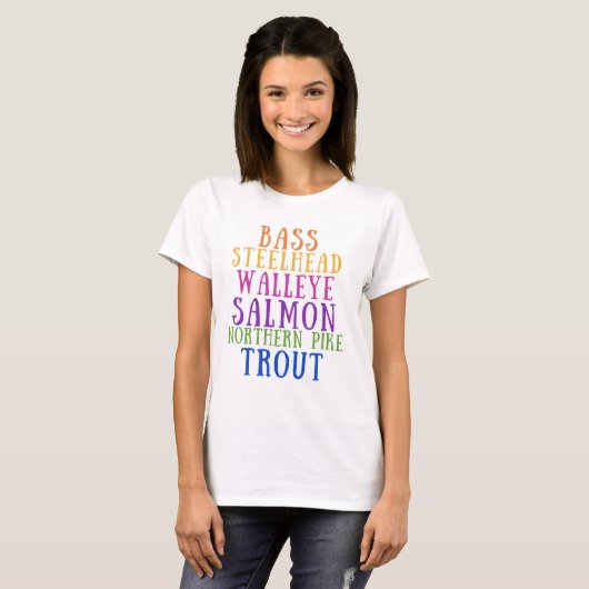 Michigan Regenbogen-Forellen T-Shirt (Vorne ganz)