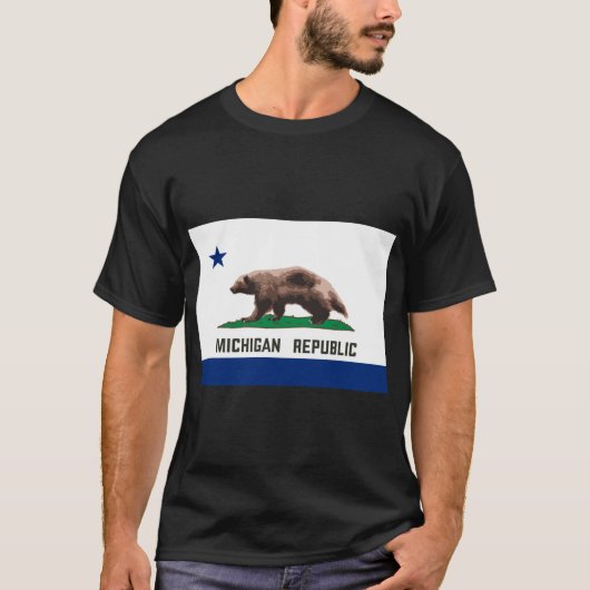 Michigan Republik Wolverine T-Shirt (Vorderseite)