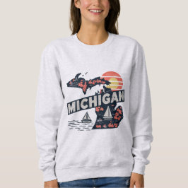 Michigan Retro Silhouette Sweatshirt