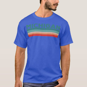 Michigan Retro Vintag 70er 80er Design T-Shirt