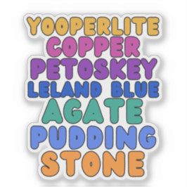 Michigan Rockhound Custom-Cut Vinyl Sticker 