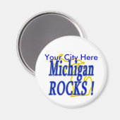 Michigan Rocks ! Magnet (Vorderseite/Rückseite)