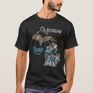 Michigan Rocks Petoskey Stone Jagd T-Shirt Great L
