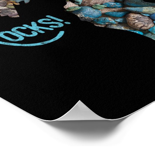 Michigan Rocks Petoskey Stone Jagd T-Shirt Great L Poster (Ecke)