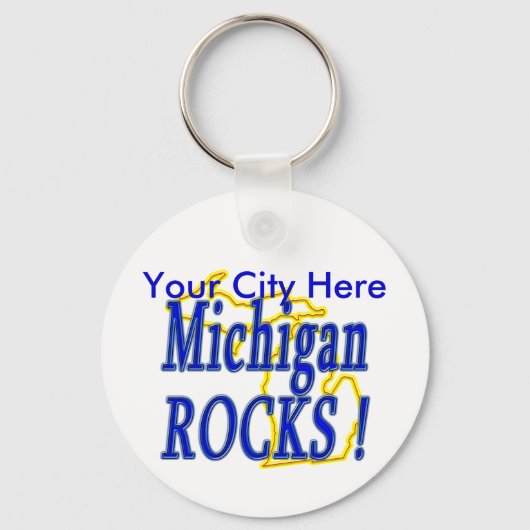 Michigan Rocks ! Schlüsselanhänger (Vorderseite)
