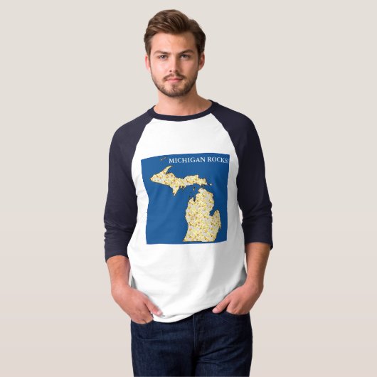 MICHIGAN ROCKS! T-Shirt (Vorne ganz)