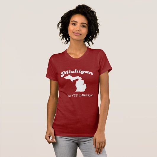 Michigan - sagen Sie ja T - Shirt (Vorne ganz)