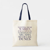 Michigan Sand Dunes Tote Bag Tragetasche (Rückseite)