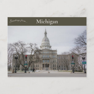 Michigan Sate Hauptstadt Lansing Michigan Postkarte
