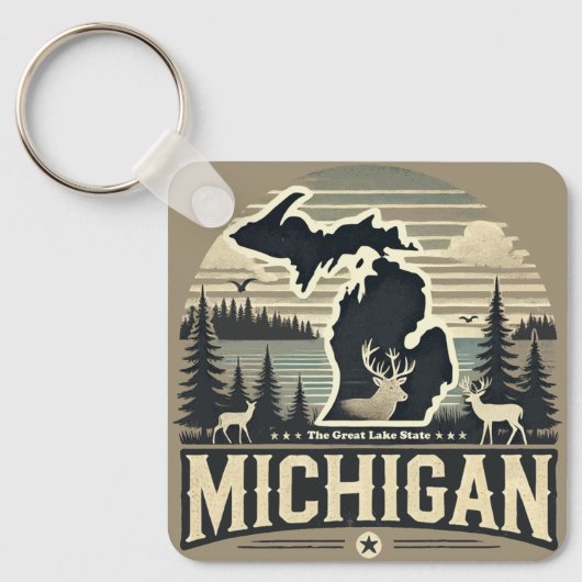 Michigan Schlüsselanhänger (Vorderseite)