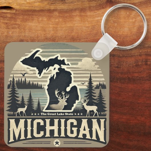 Michigan Schlüsselanhänger (Rückseite)