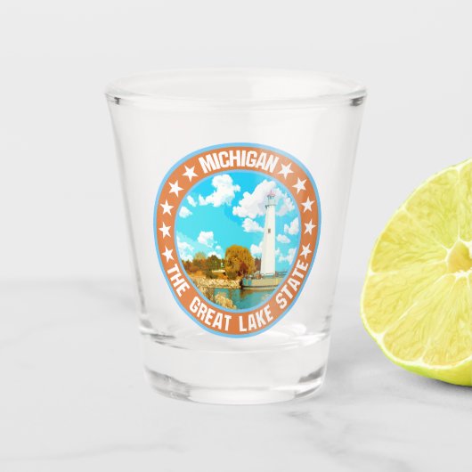 Michigan Schnapsglas (Vorderseite)