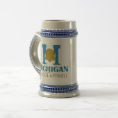 Michigan School Apparel Bierglas (Vorderseite Links)