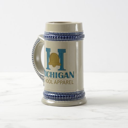 Michigan School Apparel Bierglas (Vorderseite Links)