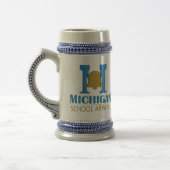 Michigan School Apparel Bierglas (Links)