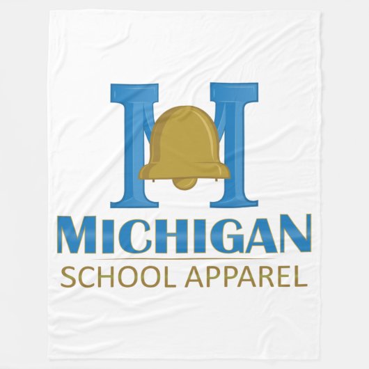 Michigan School Apparel Fleecedecke (Vorderseite)
