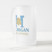 Michigan School Apparel Mattglas Bierglas (Vorderseite Links)