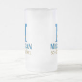 Michigan School Apparel Mattglas Bierglas (Mittel)